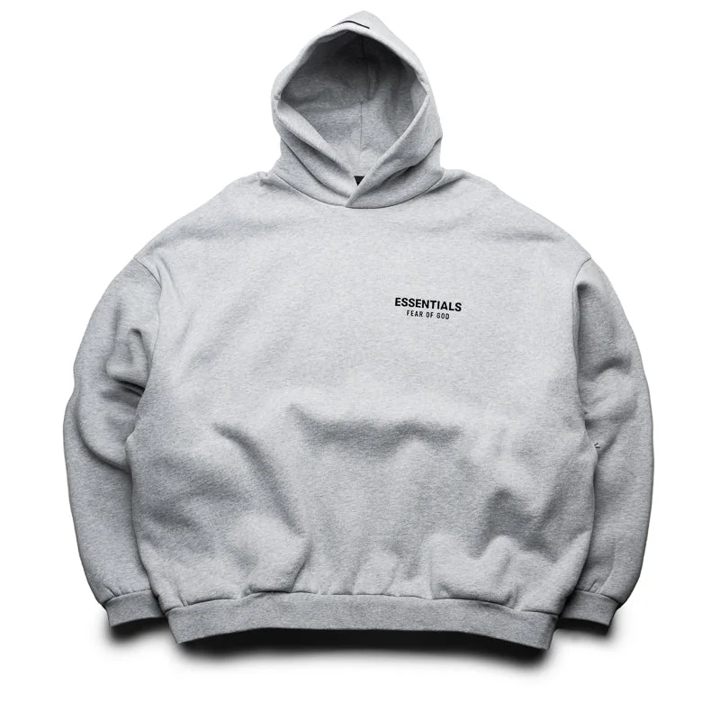 Fear Of God Essentials Fleece Hoodie - Light Heather Gray