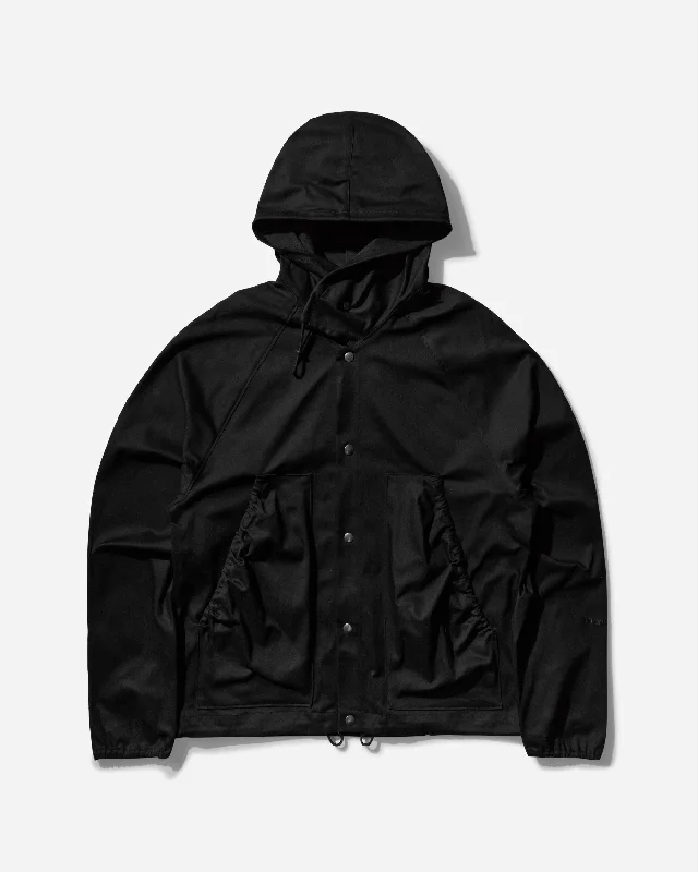 Men's Parka Shell Jacket Black