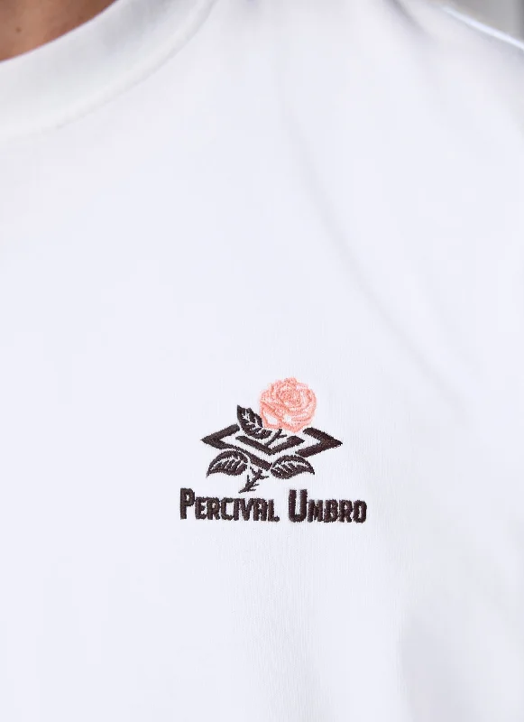 Crest Oversized T Shirt | Umbro x Percival | White