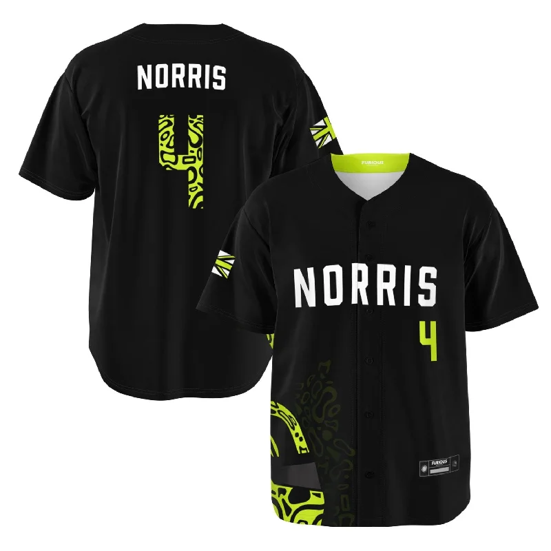 Norris - Carbon Black Fluro Helmet Jersey