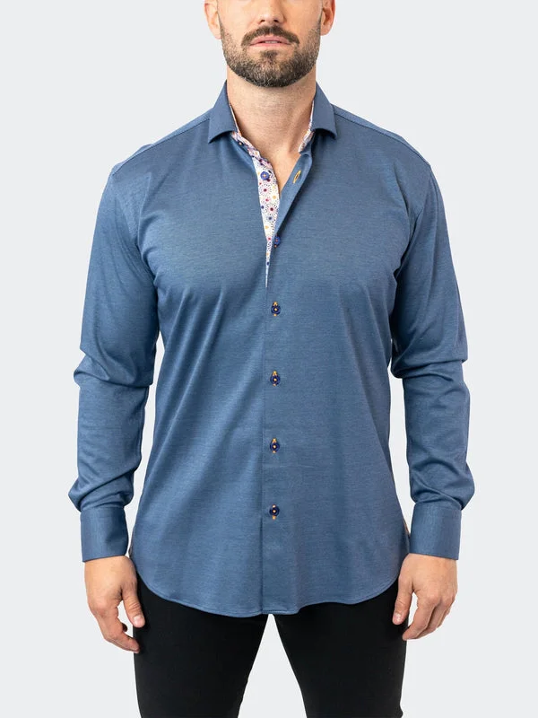 Maceoo Shirt | Einstein StretchHarper Blue