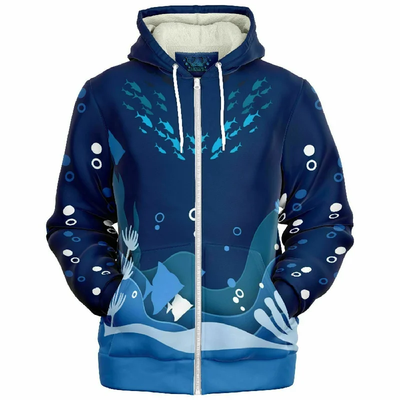 Ocean Life Zip-Up Hoodie