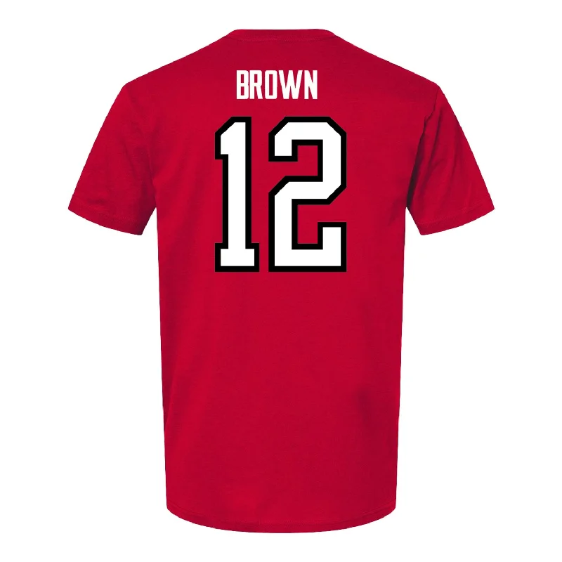 Ohio State Buckeyes Men's Hockey Student Athlete #12 Caden Brown T-Shirt