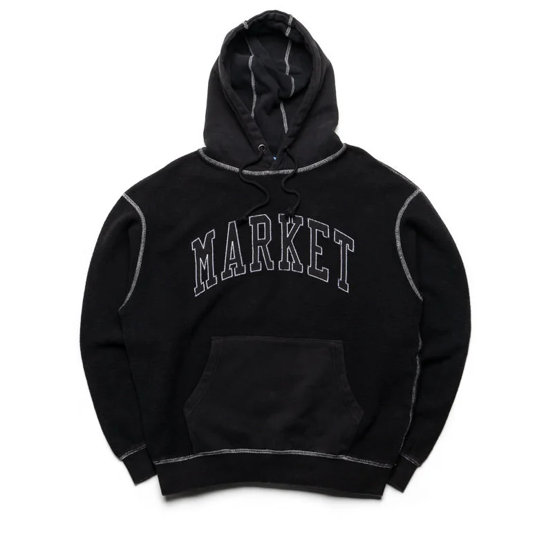 Market Reverse Arc Hoodie - Washed Black