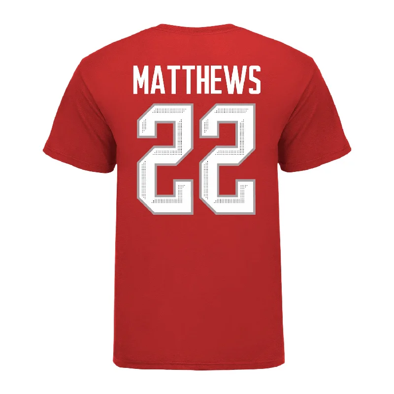 Ohio State Buckeyes #22 Sloane Matthews Student Athlete Women's Hockey T-Shirt