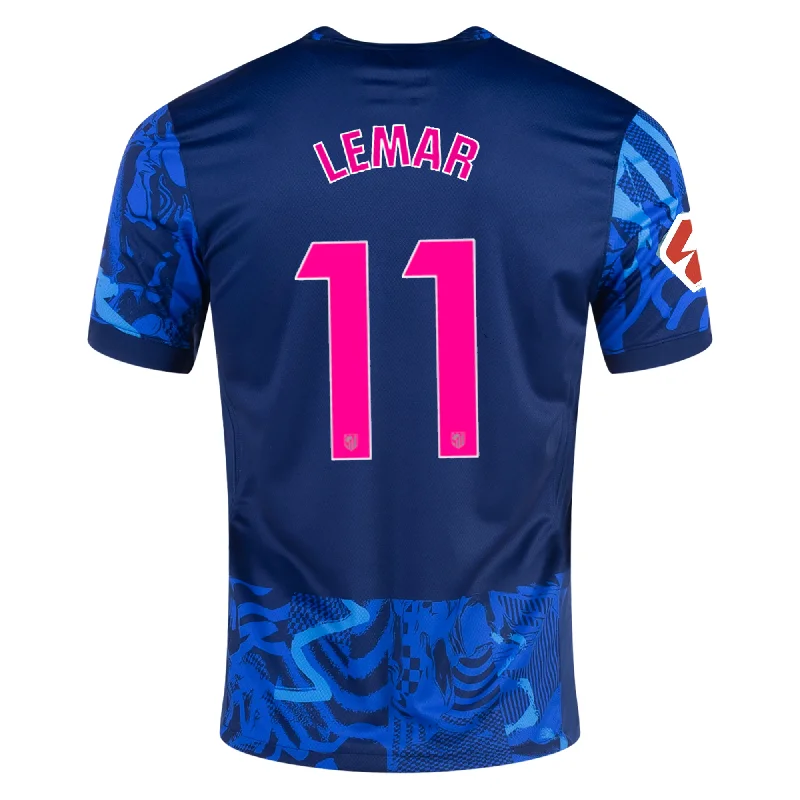 Nike Atletico Madrid Thomas Lemar Third Jersey w/ La Liga Patch 24/25 (Blue Void/Pink Glow)