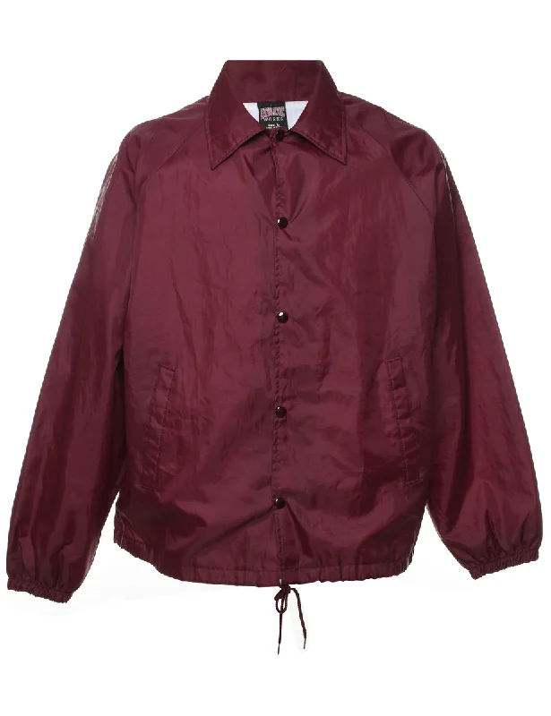 Maroon Nylon Jacket - L