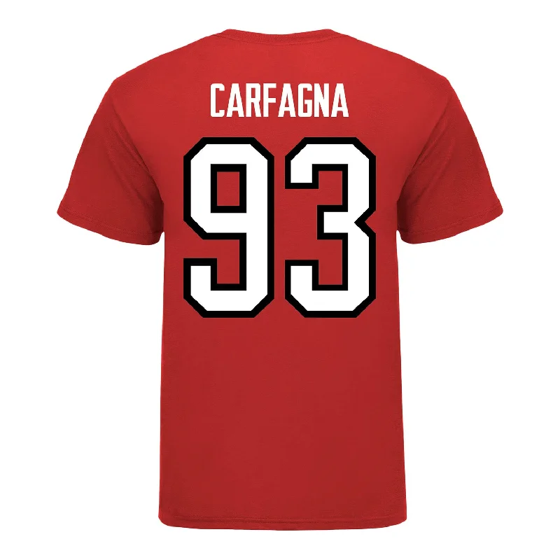 Ohio State Buckeyes Men's Hockey Student Athlete #93 Damien Carfagna T-Shirt