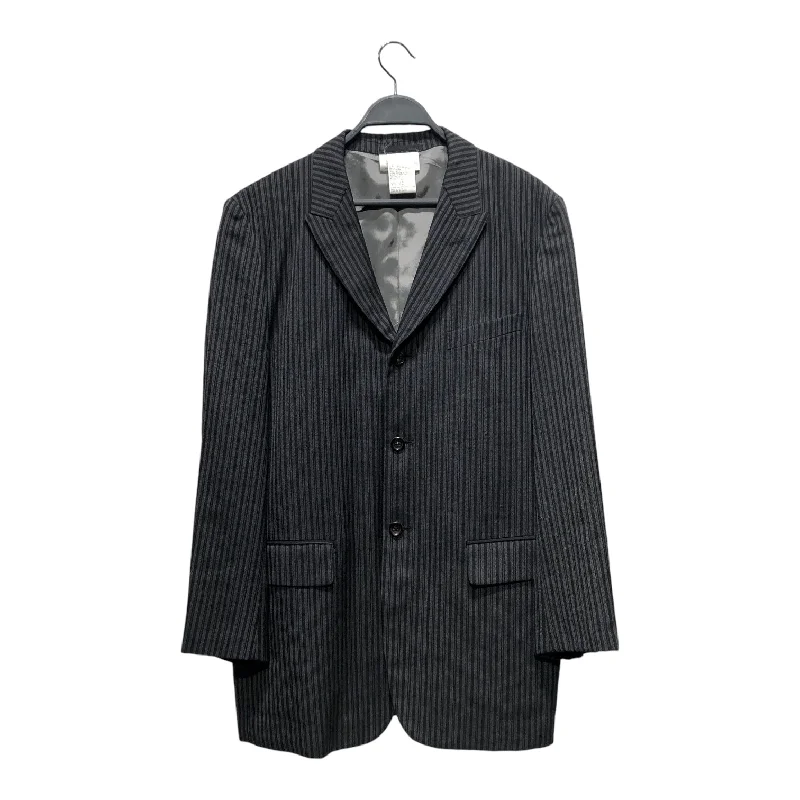 COMME des GARCONS/Coat/M/GRY/Stripe/CDG STRIPED BLAZER COAT