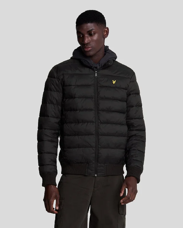 Funnel Neck Wadded Jacket