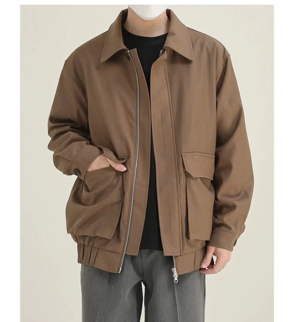 Anti-wrinkle Multi Pocket Lapel Jacket