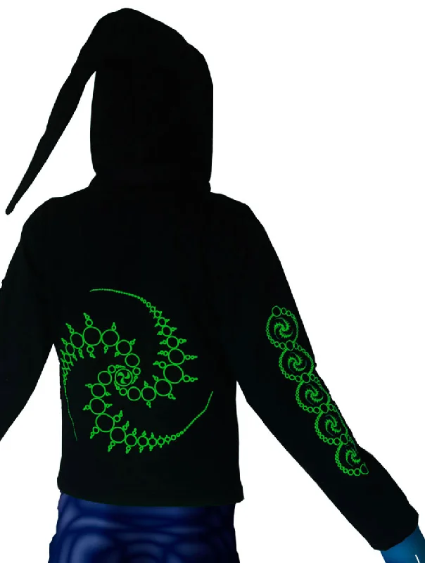 Morph Jacket Pixie Hood : Lime Triskelion