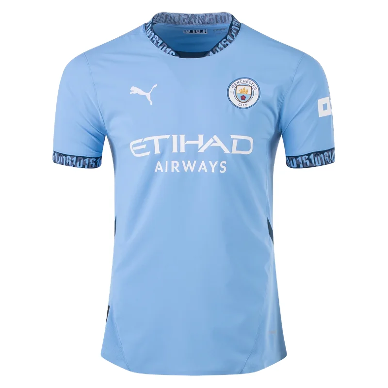 Puma Manchester City Authentic Home Jersey 24/25 (Team Light Blue/Marine Blue)