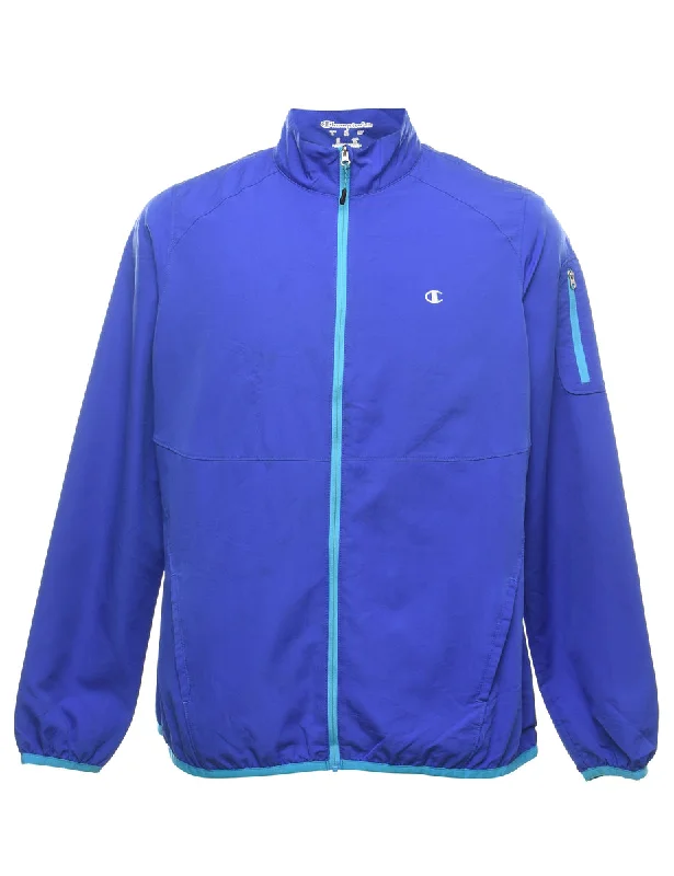 Champion Zip-Front Blue Jacket - L