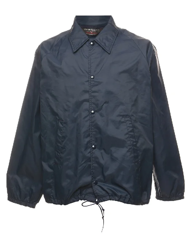 Classic Navy Nylon Jacket - L