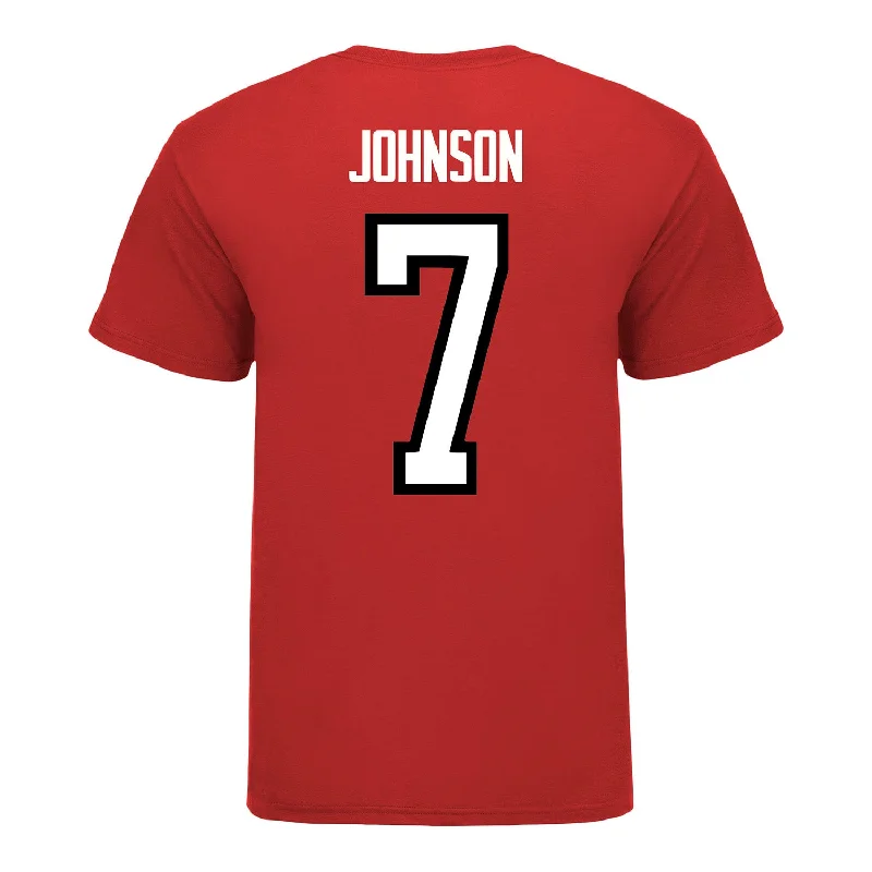 Ohio State Buckeyes Men's Hockey Student Athlete #7 Brent Johnson T-Shirt