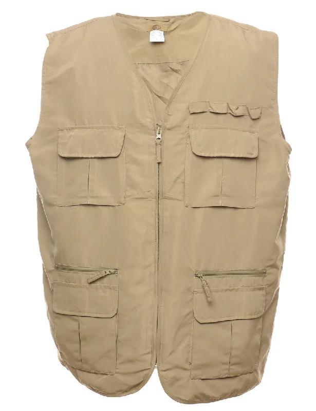 Olive Green Utility Vest - L