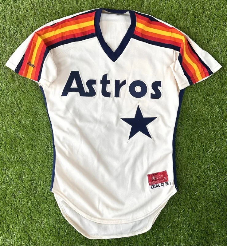 Houston Astros 1987 Nolan Ryan Cream Alternate MLB Baseball Jersey (38/Medium)