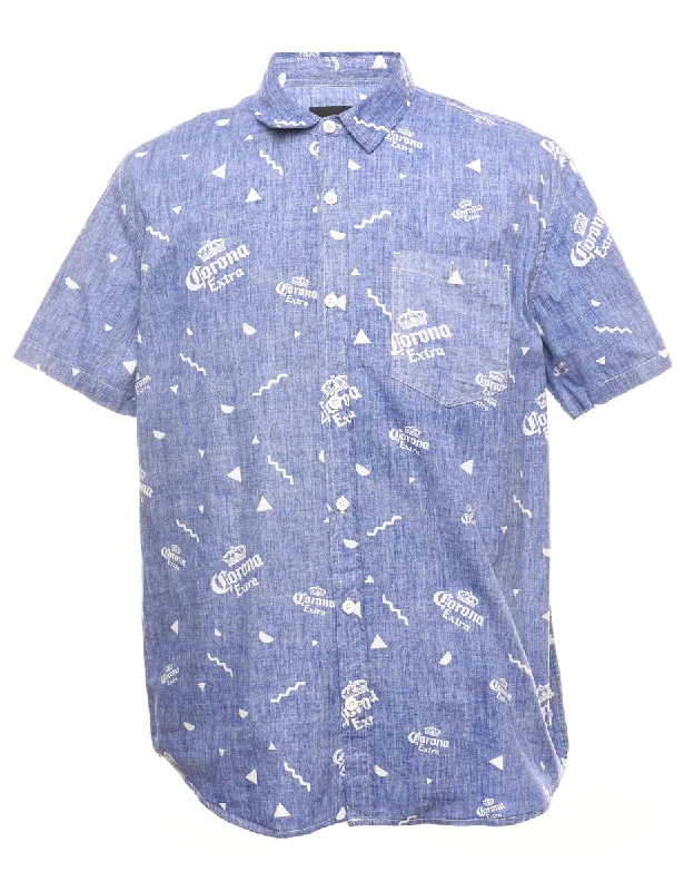 Corona 1990s Blue Shirt - L