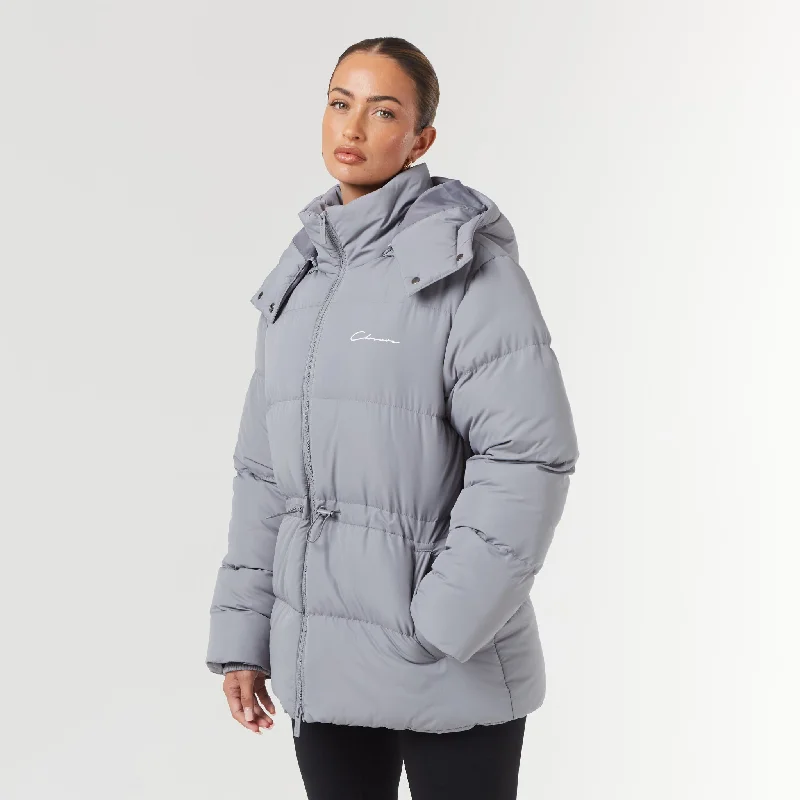 Toggle Waist Puffer | Slate