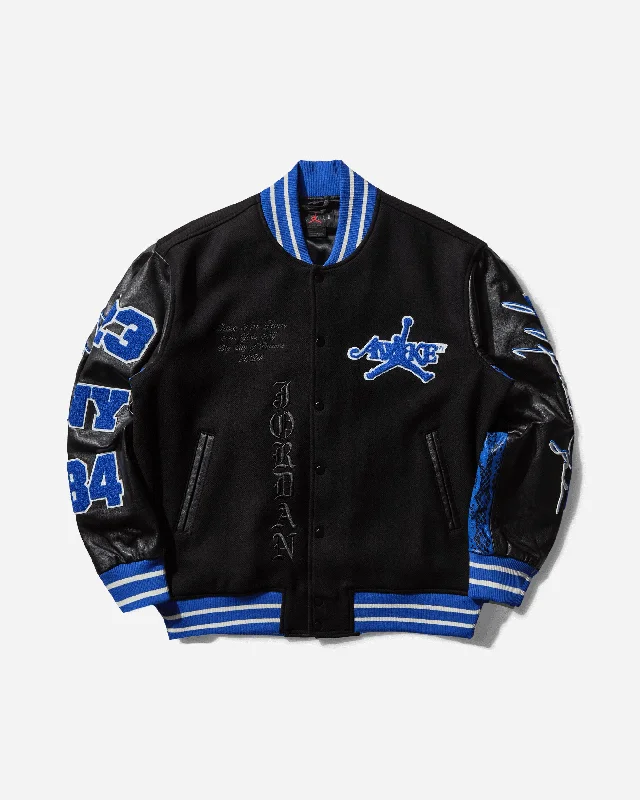 Men's Awake NY Varsity Jacket Black / Game Royal