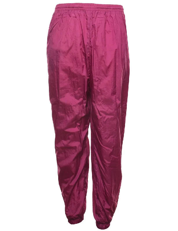 Magenta Retro Track Pants - W28