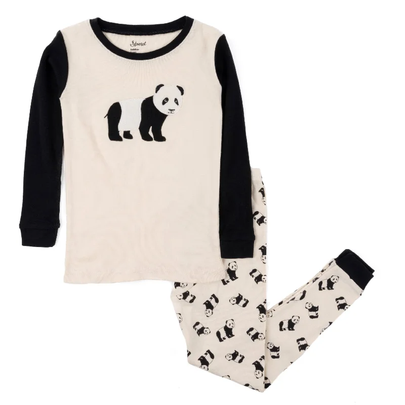 Kids Two Piece Cotton Pajamas Panda