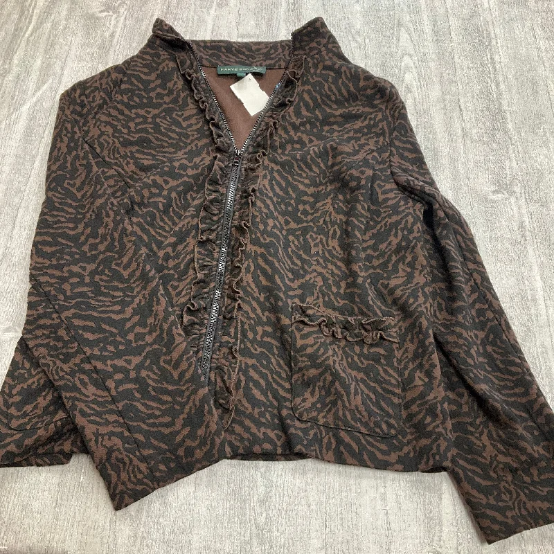 Sweatshirt Collar By Harve Bernard In Animal Print, Size: 1x