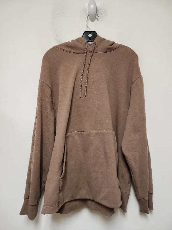 Athletic Sweatshirt Hoodie By Athleta In Brown, Size: Xl