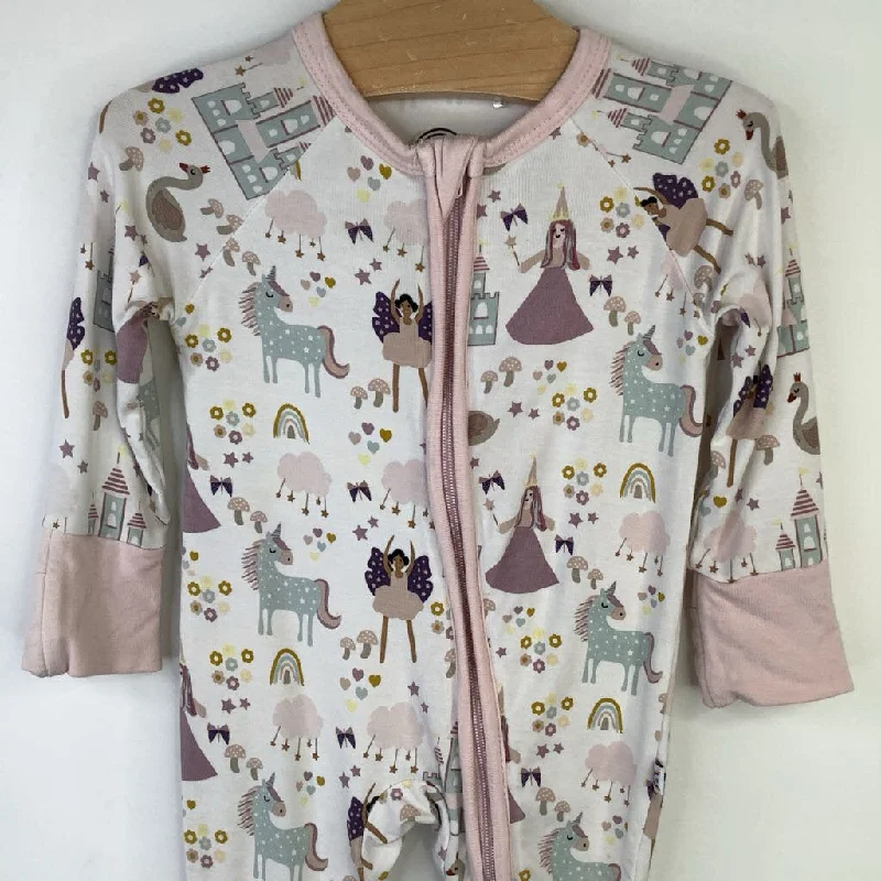 Size NB: Emerson & Friends White/Fairy Tale Print Long Sleeve 1pc PJS