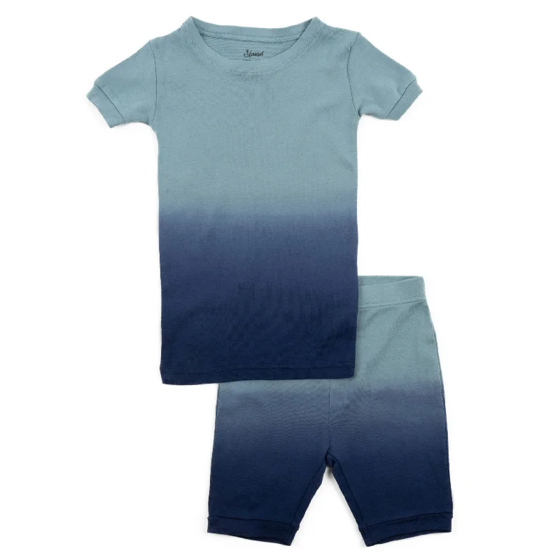 Kids Two Piece Cotton Short Pajamas Tie Dye Boys