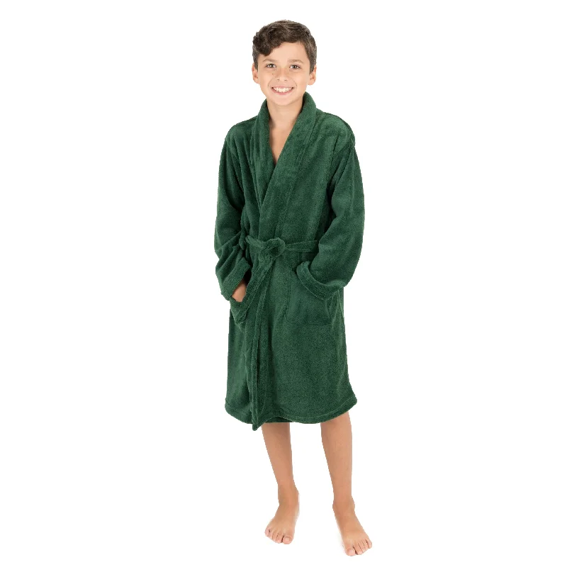 Kids Shawl Collar Fleece Robe