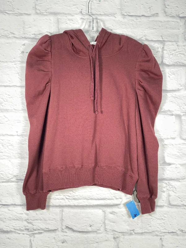 Sweatshirt Designer By Rebecca Minkoff In Maroon, Size: M