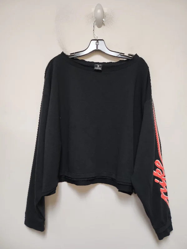 Athletic Sweatshirt Crewneck By Nike Apparel In Black, Size: 2x