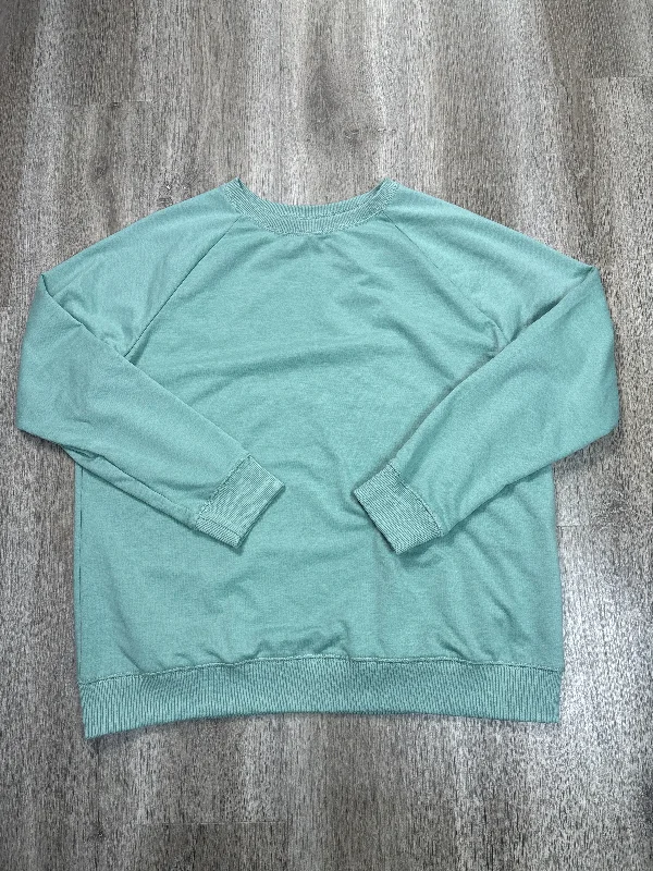 Sweatshirt Crewneck By Clothes Mentor In Green, Size: Xl