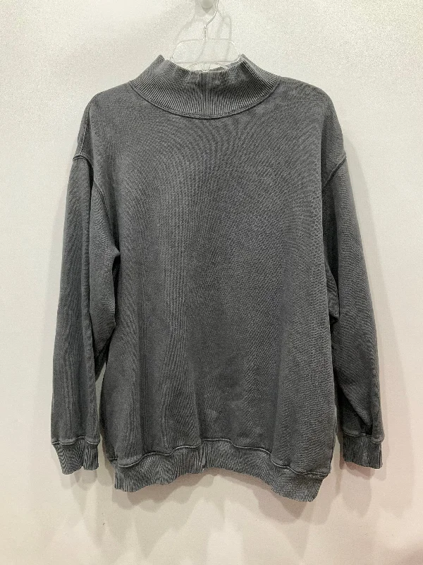 Sweatshirt Crewneck By Aerie In Grey, Size: M