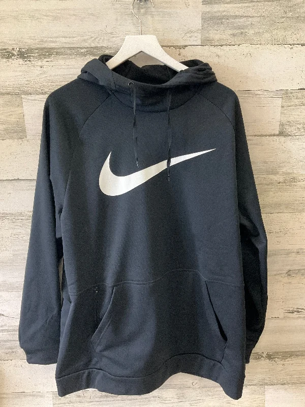 Athletic Sweatshirt Hoodie By Nike In Black, Size: Xl