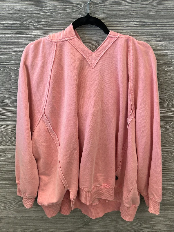 Sweatshirt Hoodie By American Eagle In Pink, Size: Xl