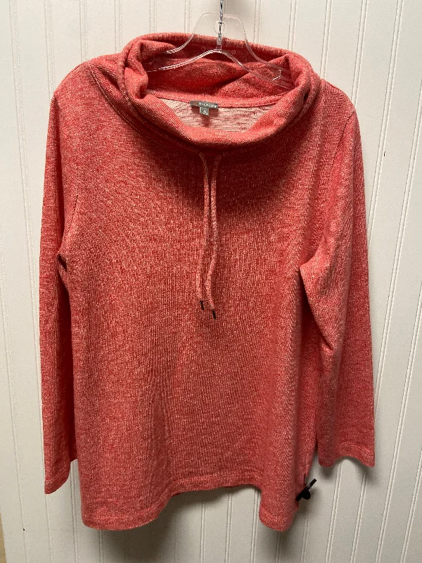 Sweatshirt Collar By Talbots In Pink, Size: Xl