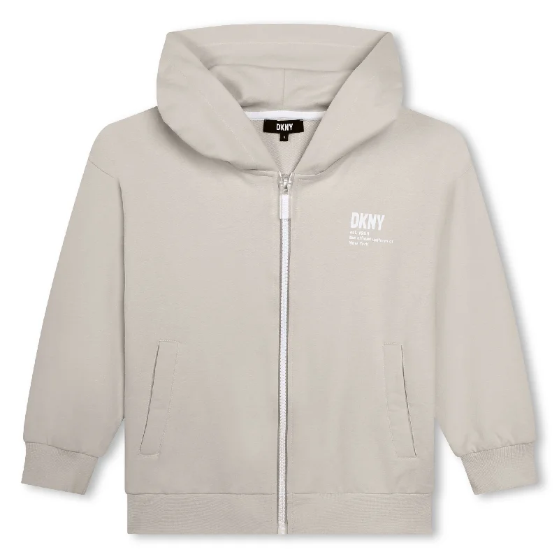 DKNY NATURAL LOGO HOODED SWEATSHIRT [FINAL SALE]