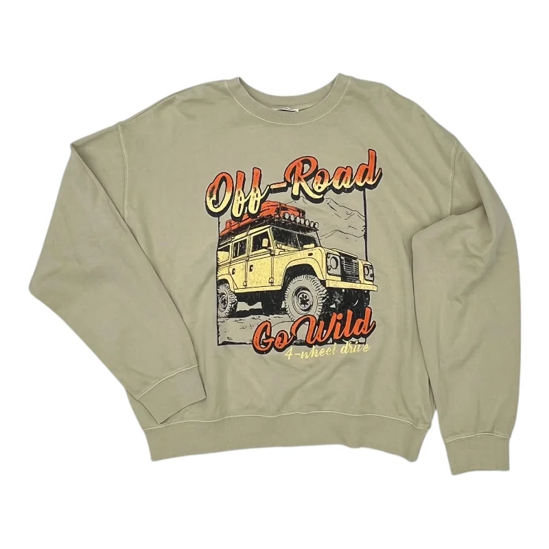 Sweatshirt Crewneck By Tres Bien In Tan, Size:Xl