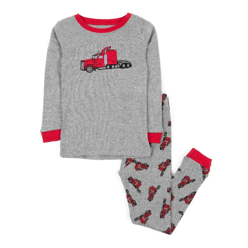 Kids Two Piece Cotton Pajamas Trailer