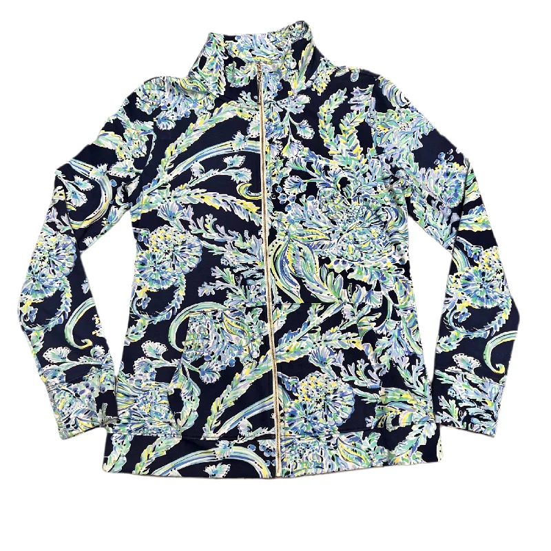 Sweatshirt Designer By Lilly Pulitzer In Blue & Green, Size: Xs