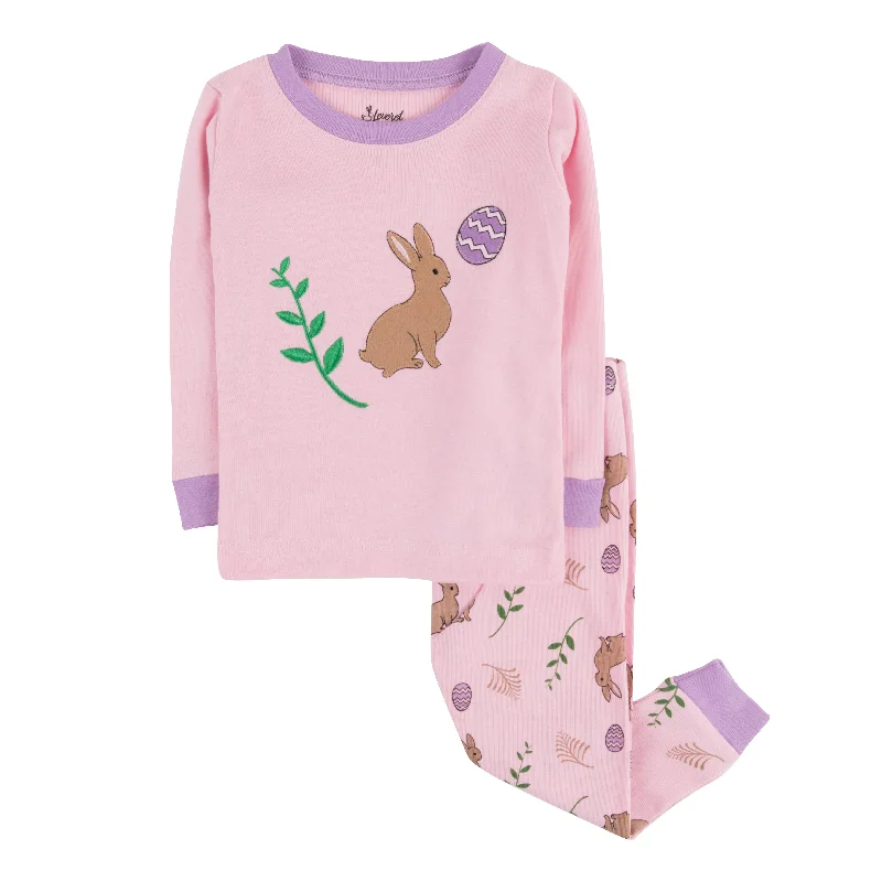 Kids Two Piece Cotton Pajamas Bunny Egg