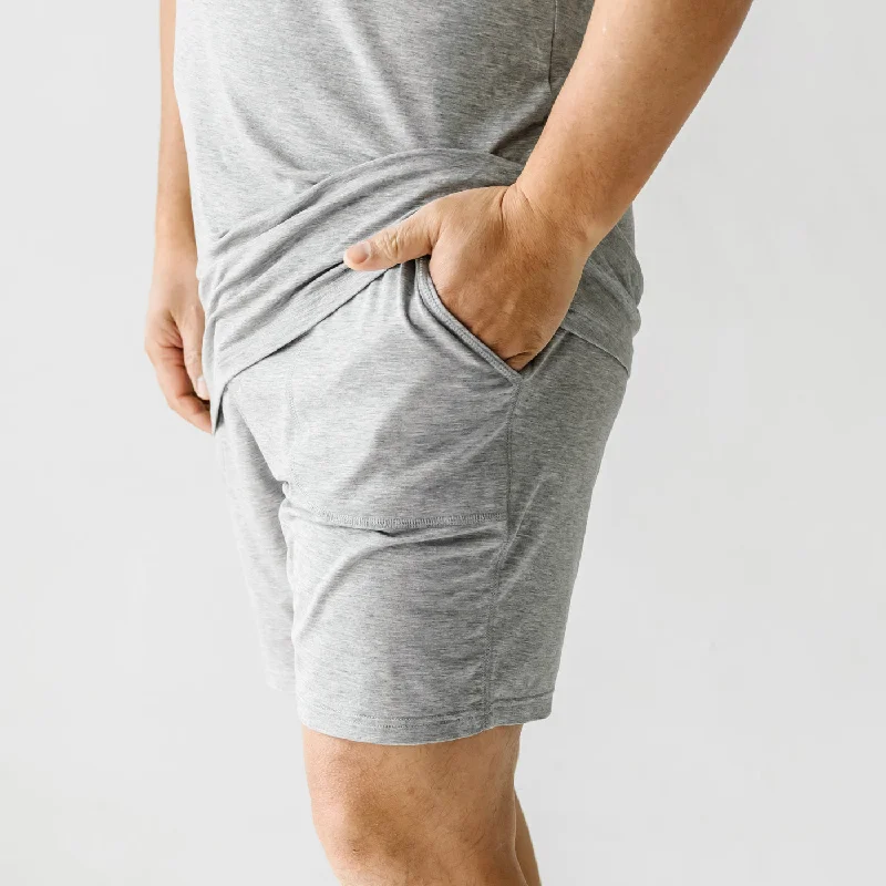 Heather Gray Men's Pajama Shorts