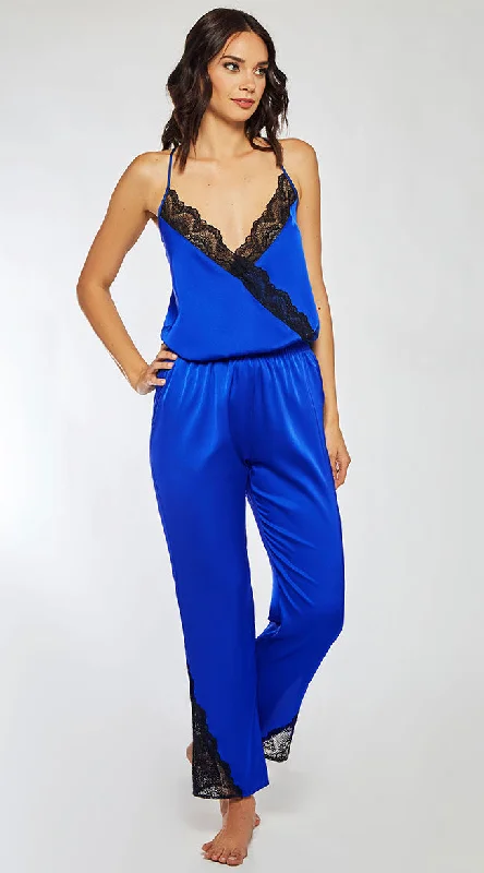 Tess Satin & Lace Jumpsuit