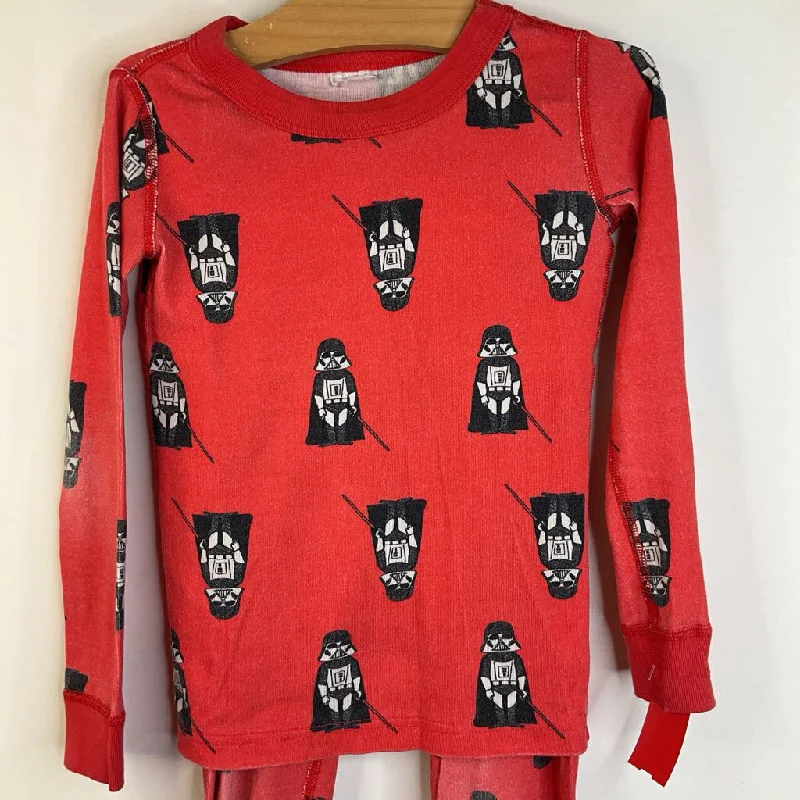 Size 5 (110): Hanna Andersson Star Wars Red Darth Vader Long Sleeve 2pc PJs