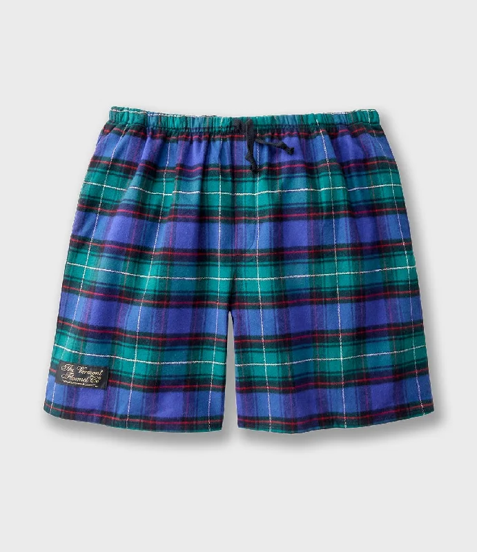 Flannel Lounge Shorts - Vermont