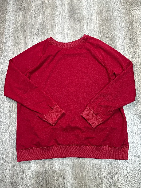 Sweatshirt Crewneck By Clothes Mentor In Red, Size: Xl