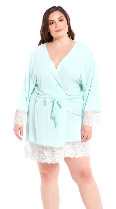 Plus Size Long For Lace Robe